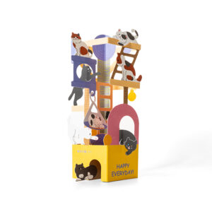 Rainbow Bridge Foldable Cat Tree – Travel Size Keepsake