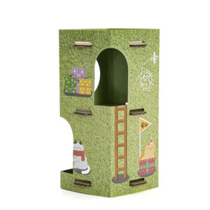 Rainbow Bridge Foldable Cat Tree – Paper Keepsake for Memorial
